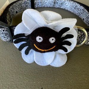 Martha Stewert Pets Halloween Spider Web Dog Collar Costume Large